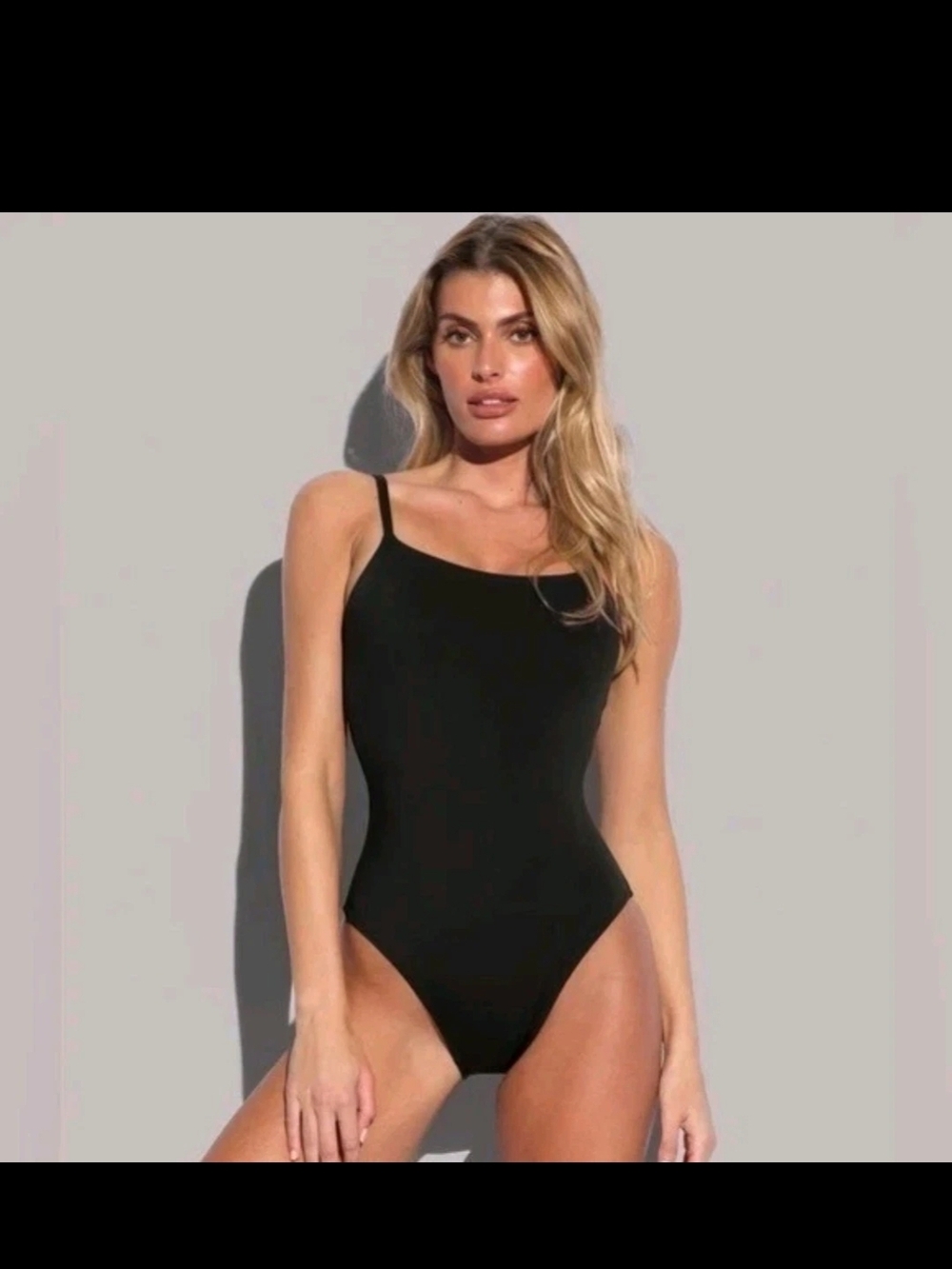 NWT! TA3 Lacey Black Lace Up Shaping One Piece Swimsuit Large regular long Black